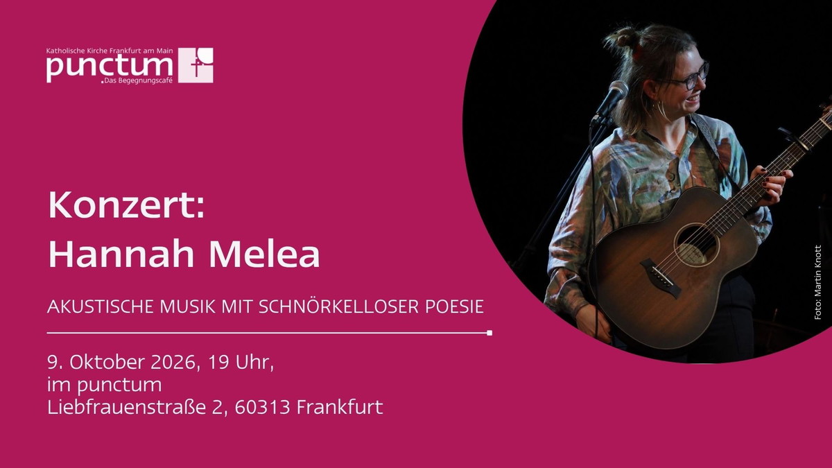 Titelbild der Veranstaltung Konzert: Hannah Melea