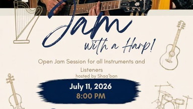 Jam with a Harp! - OPEN JAM SESSION FOR ALL INSTRUMENTS AND LISTENERS