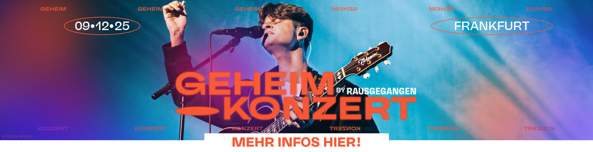 🚨 Das nächste Geheimkonzert steht an! 🚨