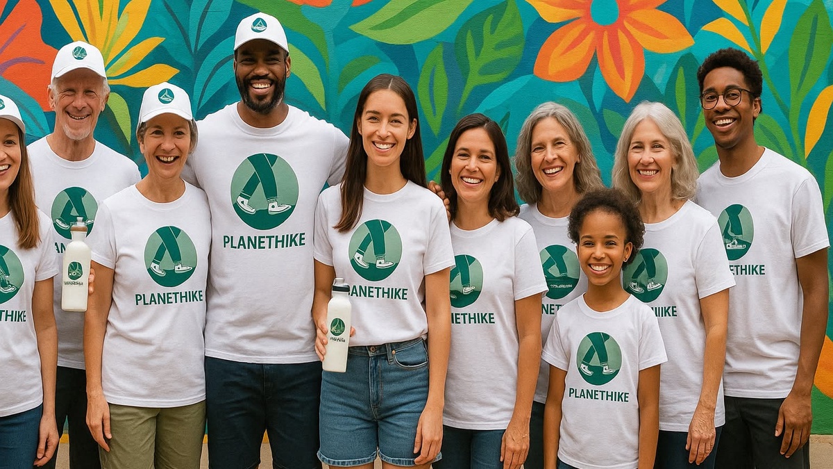 PlanetHike – Die coolste weiße T\u002DShirt\u002DSneaker\u002DWanderung für den Planeten