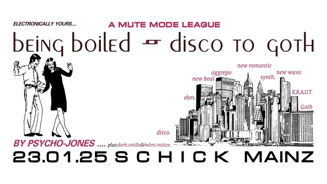 BEING BOILED • feat. DARK SMILLA & HELMI MÜTZE • hosted by Psycho-Jones • Schick • Mainz