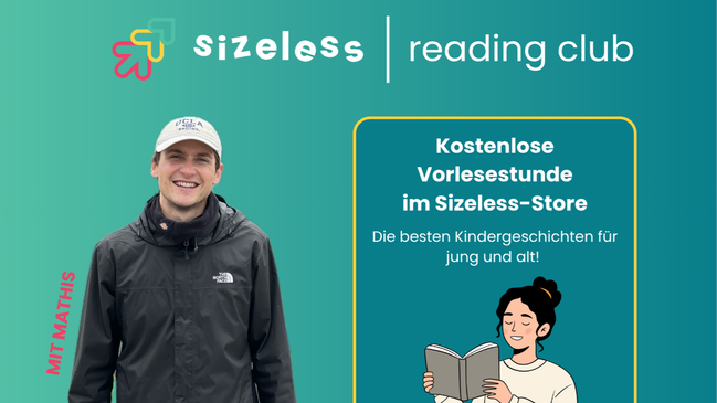 Sizeless Reading Club | Kostenlose Vorlesestunde für jung und alt!