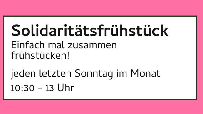 Solidaritätsfrühstück