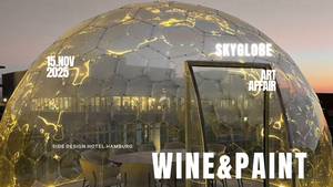 WINE & PAINT x SKY GLOBE at Side Design Hotel