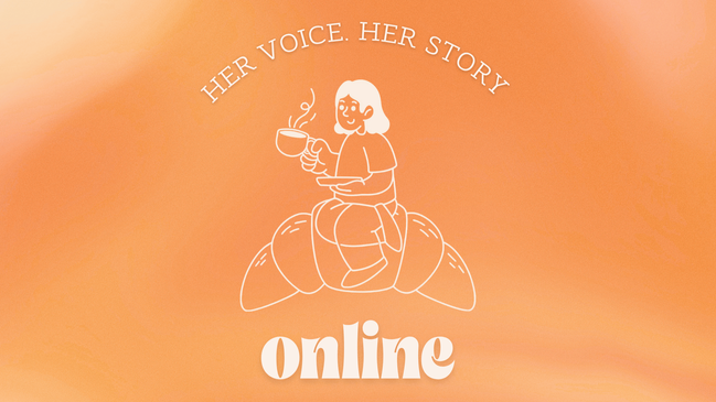 Her Voice · Her Story LIVE - Ein interaktiver Online-Abend für Frauen mit Impulsvortrag, Austausch in Kleingruppen und Raum für neue Begegnungen.