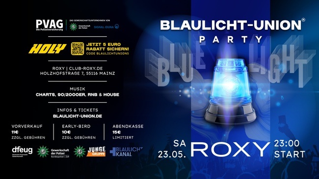 Blaulicht-Union Party - Mainz