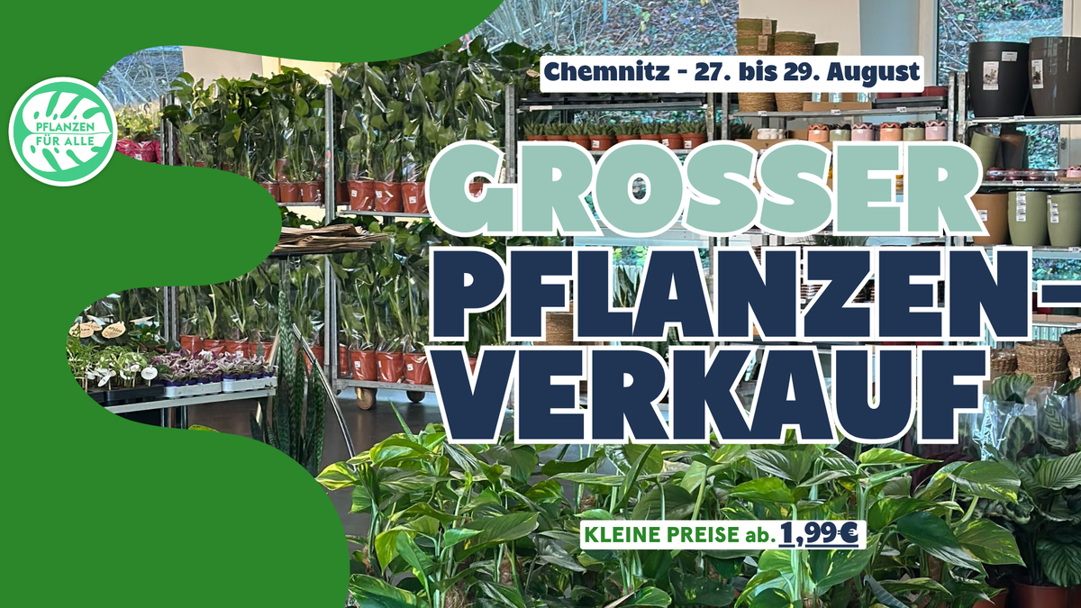 Titelbild der Veranstaltung Großer Pflanzenverkauf - Chemnitz