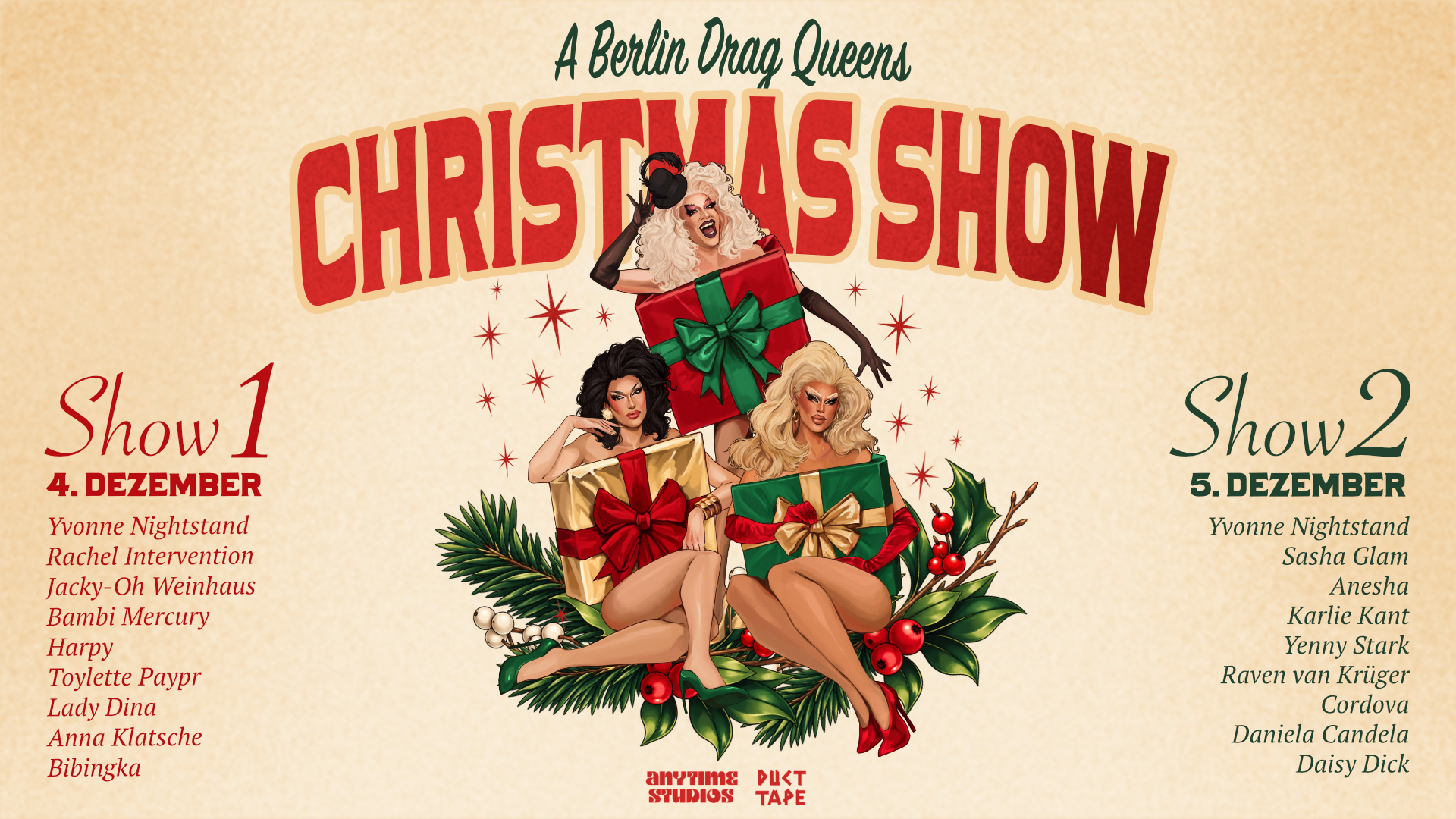 A Berlin Drag Queens CHRISTMAS SHOW by DUCT TAPE