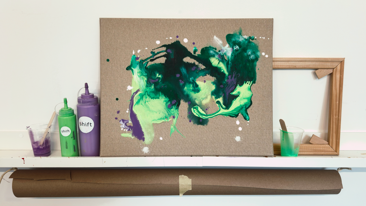 Titelbild der Veranstaltung shift POURING – FARBE UND DU IM FLOW