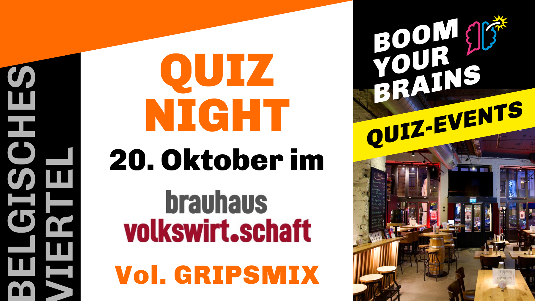 Quiz-Night Belgisches Viertel | Vol. Gripsmix | Boom Your Brains