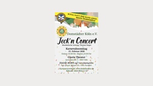 Jeck'n Concert 2026 - Royal Navy Pipe Band Assoc. meets Domstädter