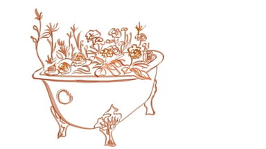 Sonnenbaden in der Scheunerei