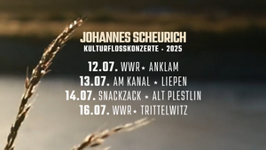 Johannes Scheurich – Kulturfloßkonzert – 13.07.25 – Am Kanal – Liepen (Solo)