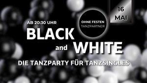 Black & White-Tanzparty für Singles