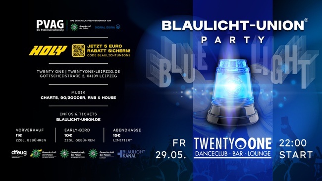 Blaulicht-Union Party - Leipzig