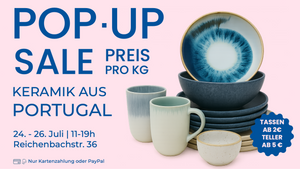 Pop-Up Sale Keramik aus Portugal pro KG