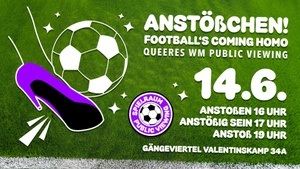 SPIELRAUM — Queeres Männer–Fußball–WM–Public–Viewing im Gängeviertel