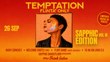 TEMPTATION - SAPPHIC EDITION 26.9,26, FLINTA* Only, Kitty's Trinksalon
