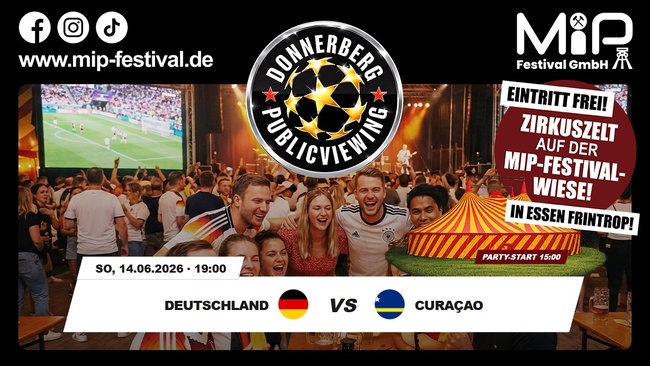 Public Viewing am Donnerberg – Deutschland vs. Curaçao – 14.06.2026