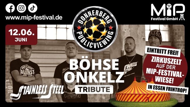Böhse Onkels Tribute – Stainless Steel am Donnerberg!