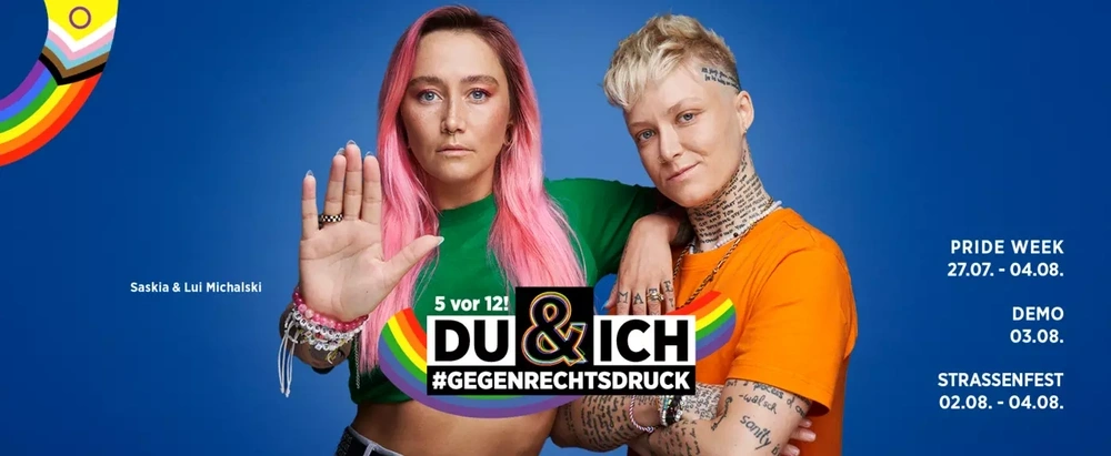 CSD-Mottotalk: „5 vor 12! Du & ich gegen Rechtsdruck“