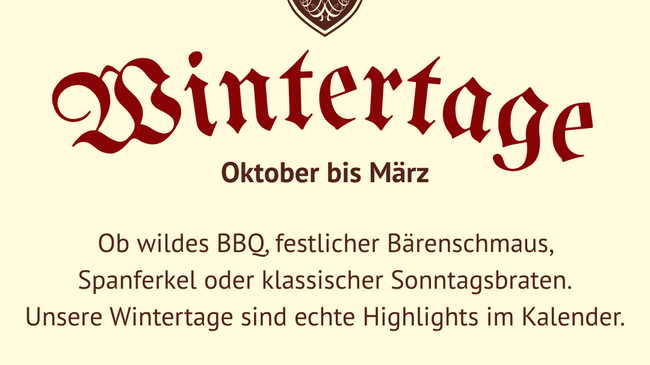 Sonntagsbraten - Herzhaft. Hausgemacht. Heimelig.