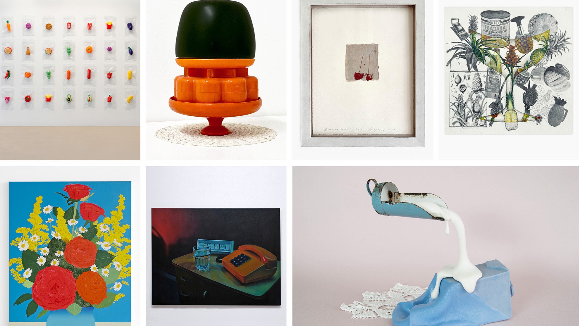 Stillleben - Gruppenausstellung mit  KünstlerInnen:  Kira Fröse, José Gomes, Vanessa Luschmann, Moritz Moll, Harry van Renswou, Rafael Triana, Hideaki Yamanobe