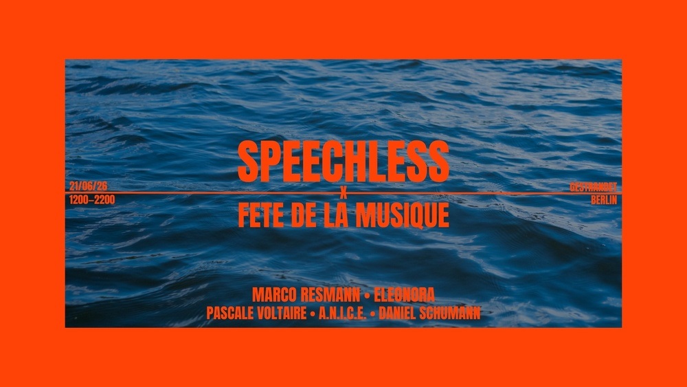 SPEECHLESS x fête de la musique - open air