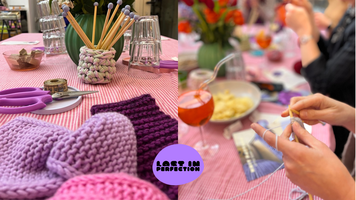 Titelbild der Veranstaltung STRICKEN LERNEN - Mache dir dein eigenes Halstuch oder Stirnband