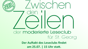 Zwischen den Zeilen - Der moderierte Leseclub für St. Georg