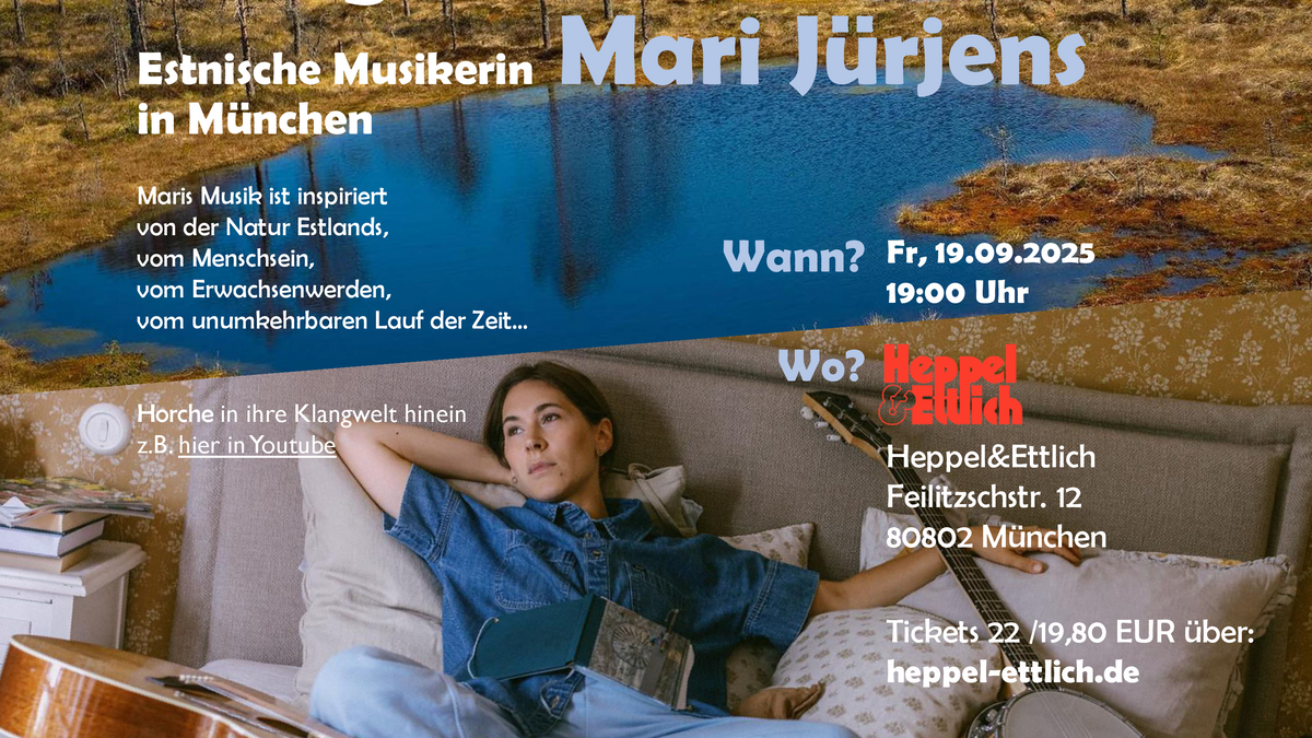 Estnische Musikerin und Songschreiberin Mari Jürjens in München