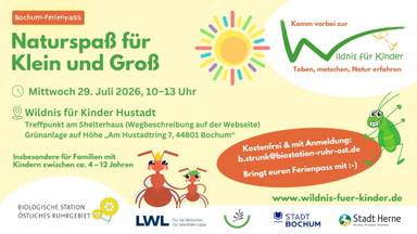 Naturspaß für Klein und Groß // Ferienpass // Bochum-Hustadt am 29. Juli 2026