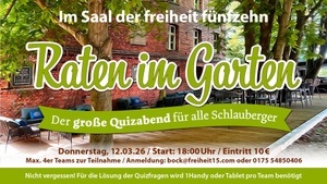 Raten im Garten (im Saal)