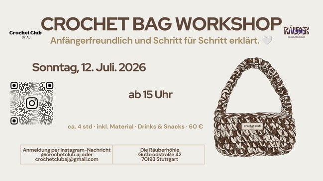Anfängerin:in Crochet Bag Workshop
