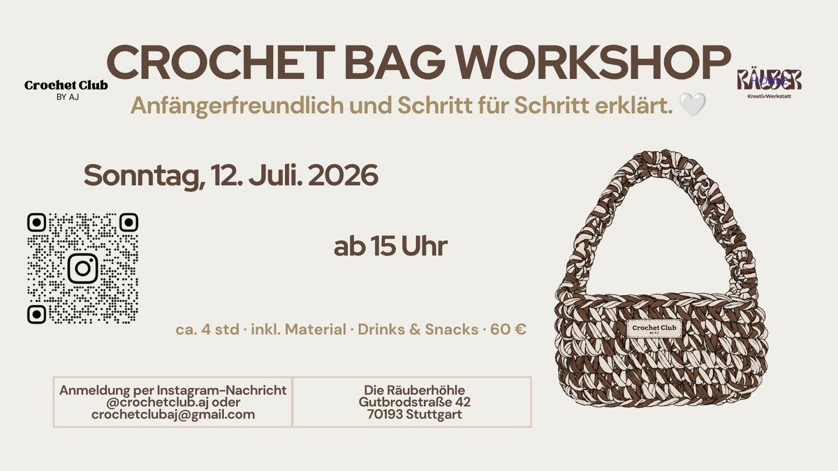 Anfängerin:in Crochet Bag Workshop