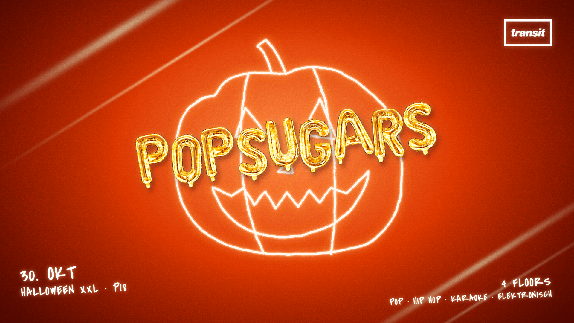 Popsugars Halloween XXL, 4 Floors - Pop, Elektronisch, Hip Hop & Karaoke