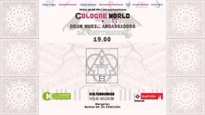 Cologne World & Drum Music Ambassadors // Sommerkonzert im Biergarten 2023