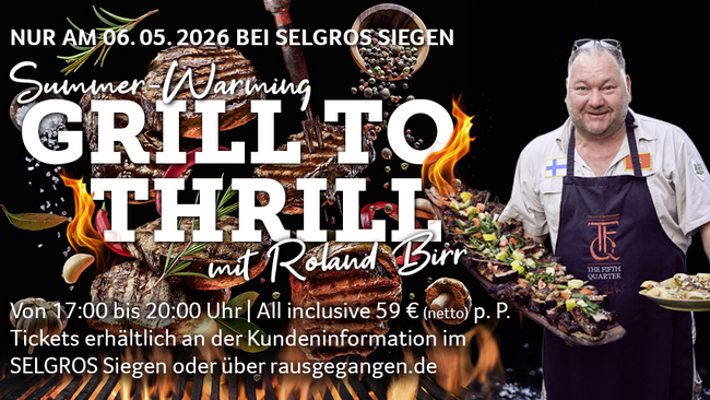 Summer-Warming - GRILL TO THRILL mit Roland Birr