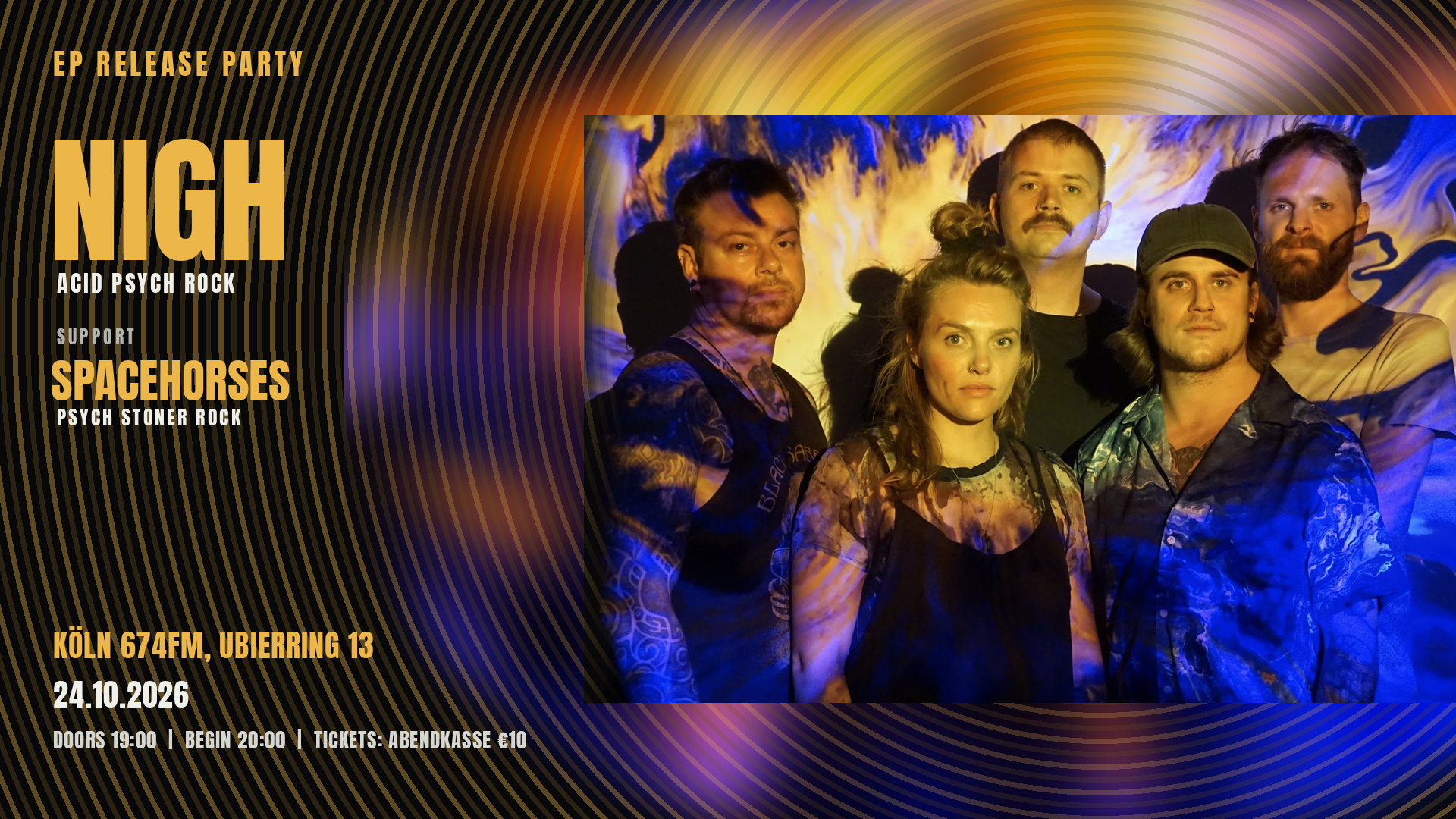 NIGH – EP Release Party (+ Spacehorses)