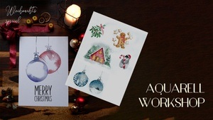 Weihnachtskarten mit Aquarell gestalten