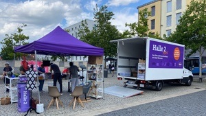 Wochenmarkt Aubing: Gebrauchtes abgeben und Neues entdecken - Halle 2 Mobil on tour!