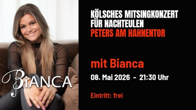 MitSingKunzät vür Naaksüüle, kostenloses Mitsingkonzert mit Bianca
