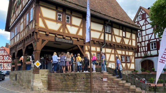 Mannschreck Weine beim Rathaustreff Strümpfelbach