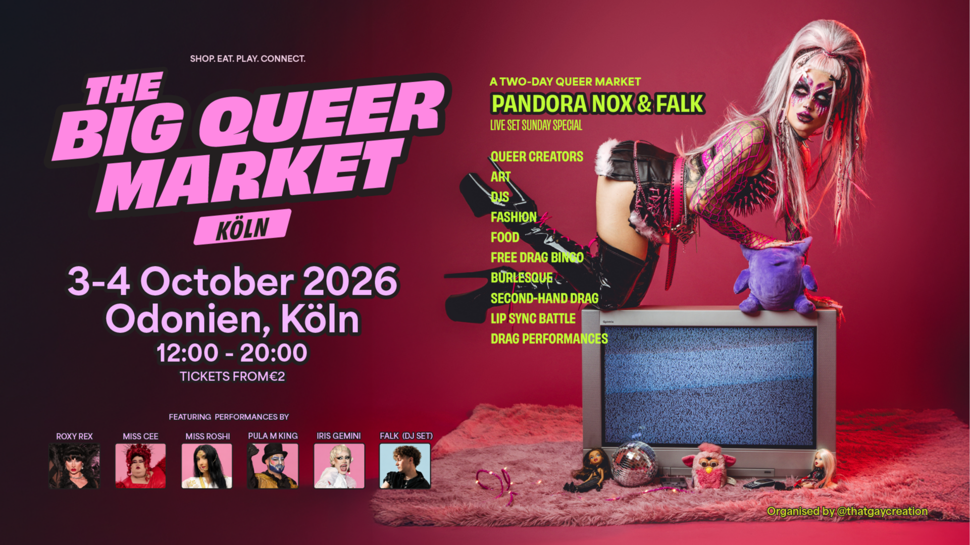 The Big Queer Market Cologne x Pandora Nox & DJ Falk