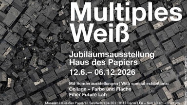 Multiples Weiß - Jubiläumsausstellung Haus des Papiers