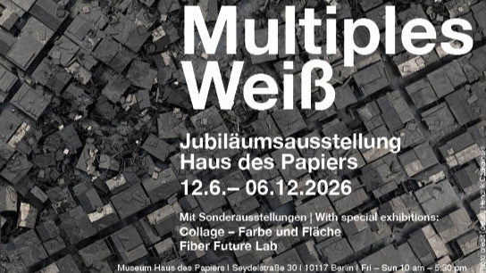 Multiples Weiß - Jubiläumsausstellung Haus des Papiers
