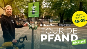 Kick-Off: TOUR DE PFAND mit #cleanffm x KarlvonDrais