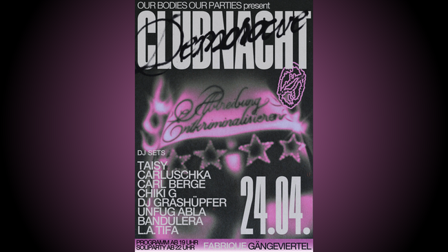 OUR BODIES. OUR PARTIES.