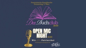 Der Buchclub goes OPEN MIC NIGHT