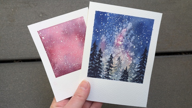 Kreativ- & Meditationsworkshop: Galaxien malen mit Aquarell